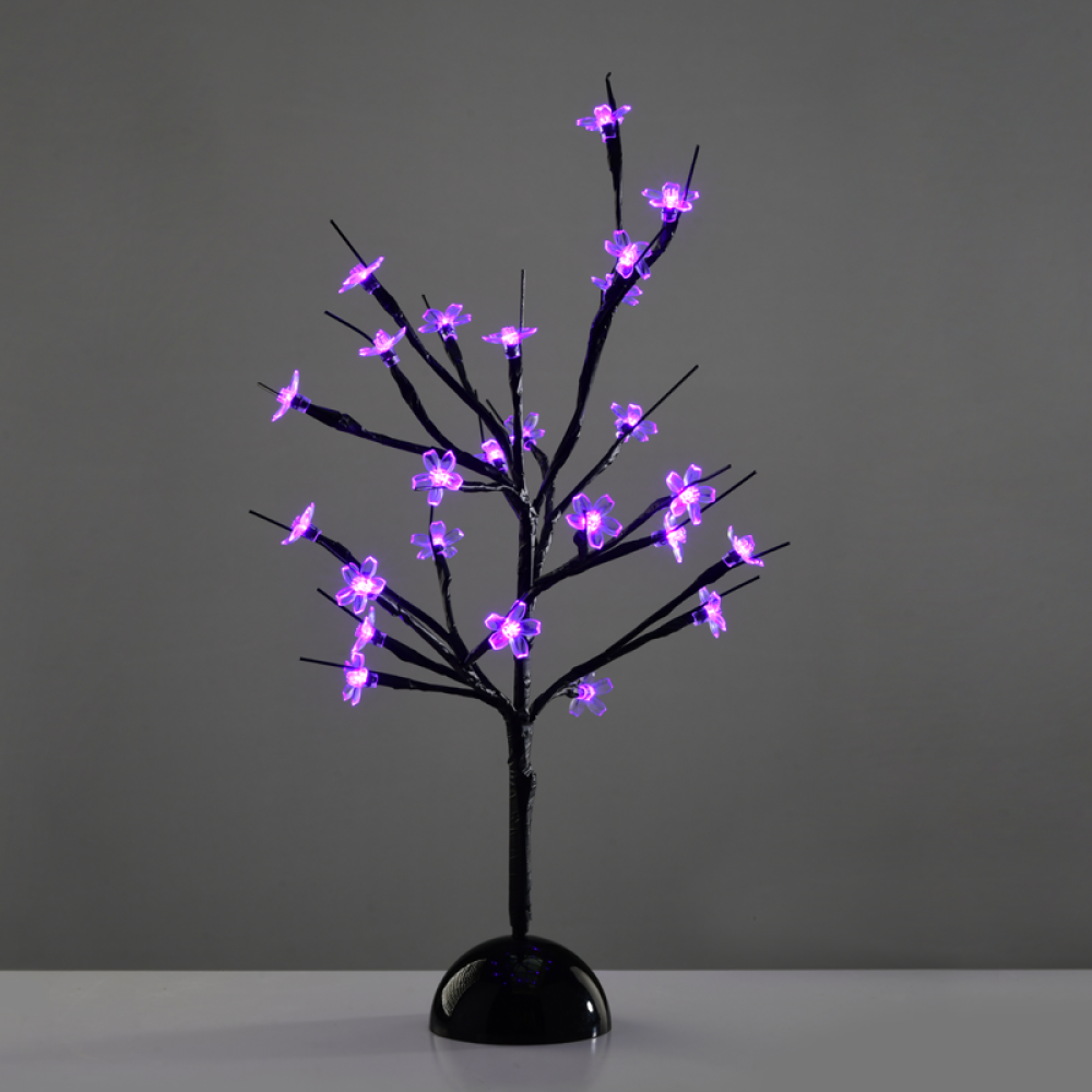 ^ TABLE TREE 25 LED ΣΧΕΔΙΟ ΛΑΜΠΑΚ ΜΕ ΜΠΑΤΑΡΙΑ 3xAA ΜΩΒ IP20 10x10x45cm  -X1025811